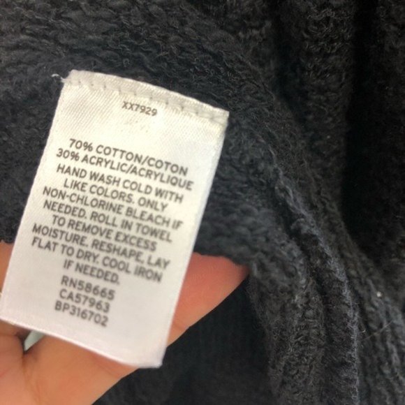 Sun + Shadow Black Cardigan Sweater Medium - Picture 6 of 6